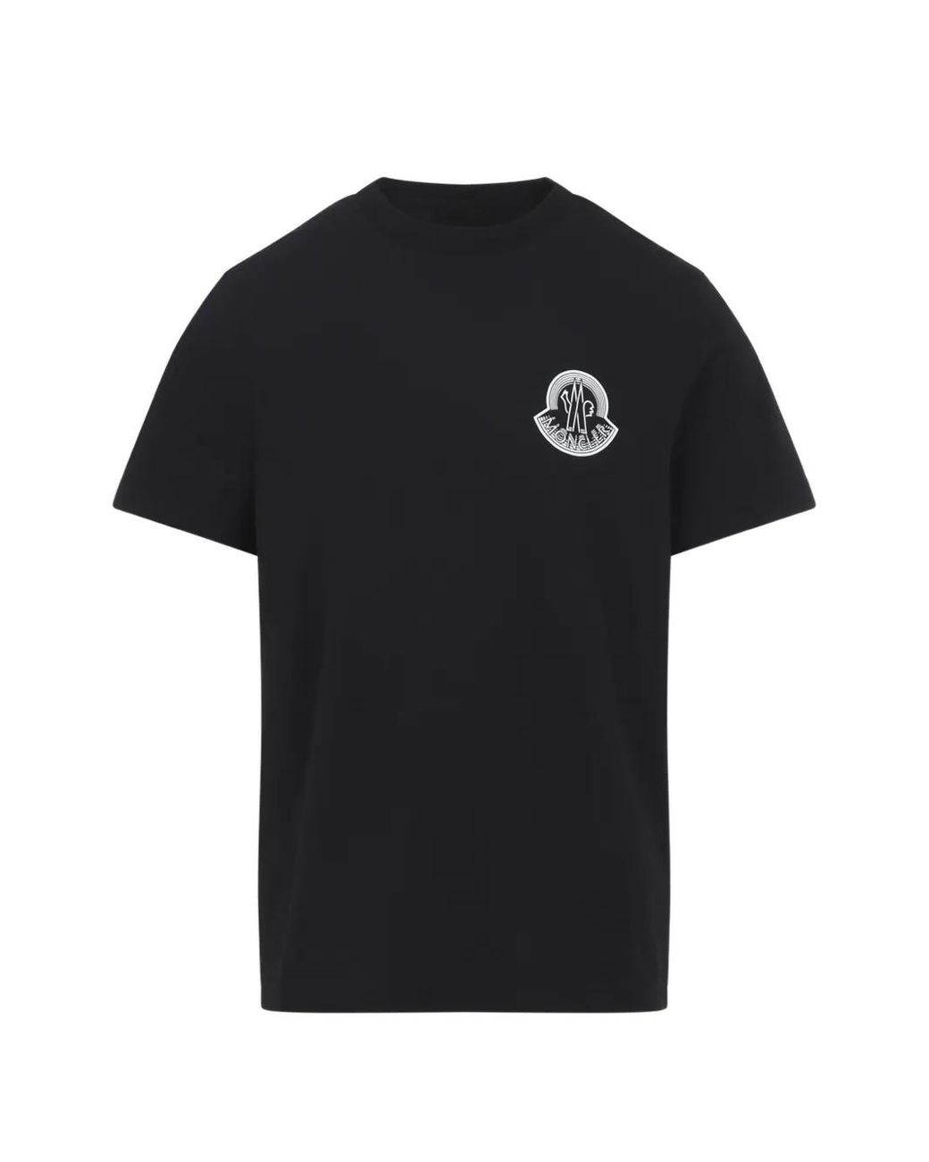 Moncler Black T-Shirts And Polos for men