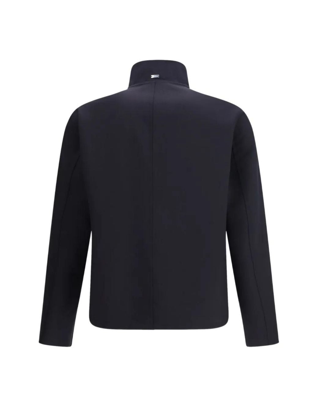 Herno Blue Veste Boutonnée À Col Montant for men