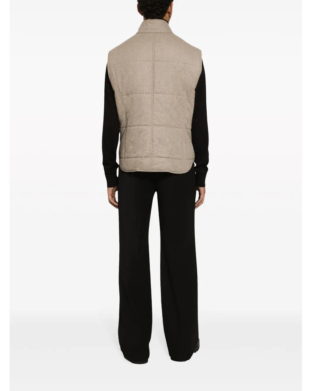 Chaleco Con Placa Del Logo Dolce & Gabbana de hombre de color Natural