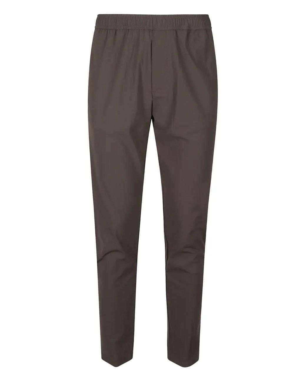 Pmds Gray Steve Elasticated-Waistband Trousers for men