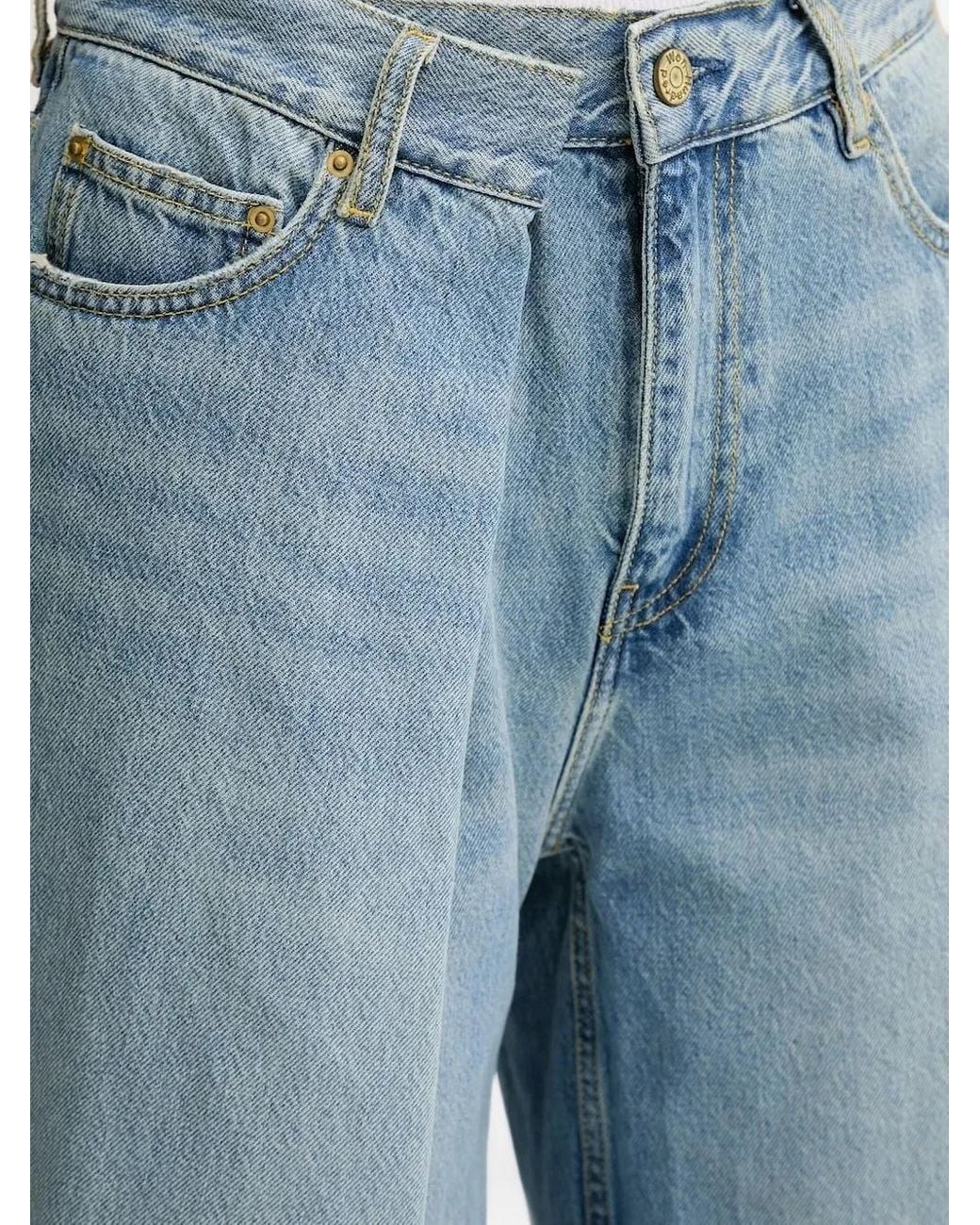 Won Hundred Blue Pleated Jeans