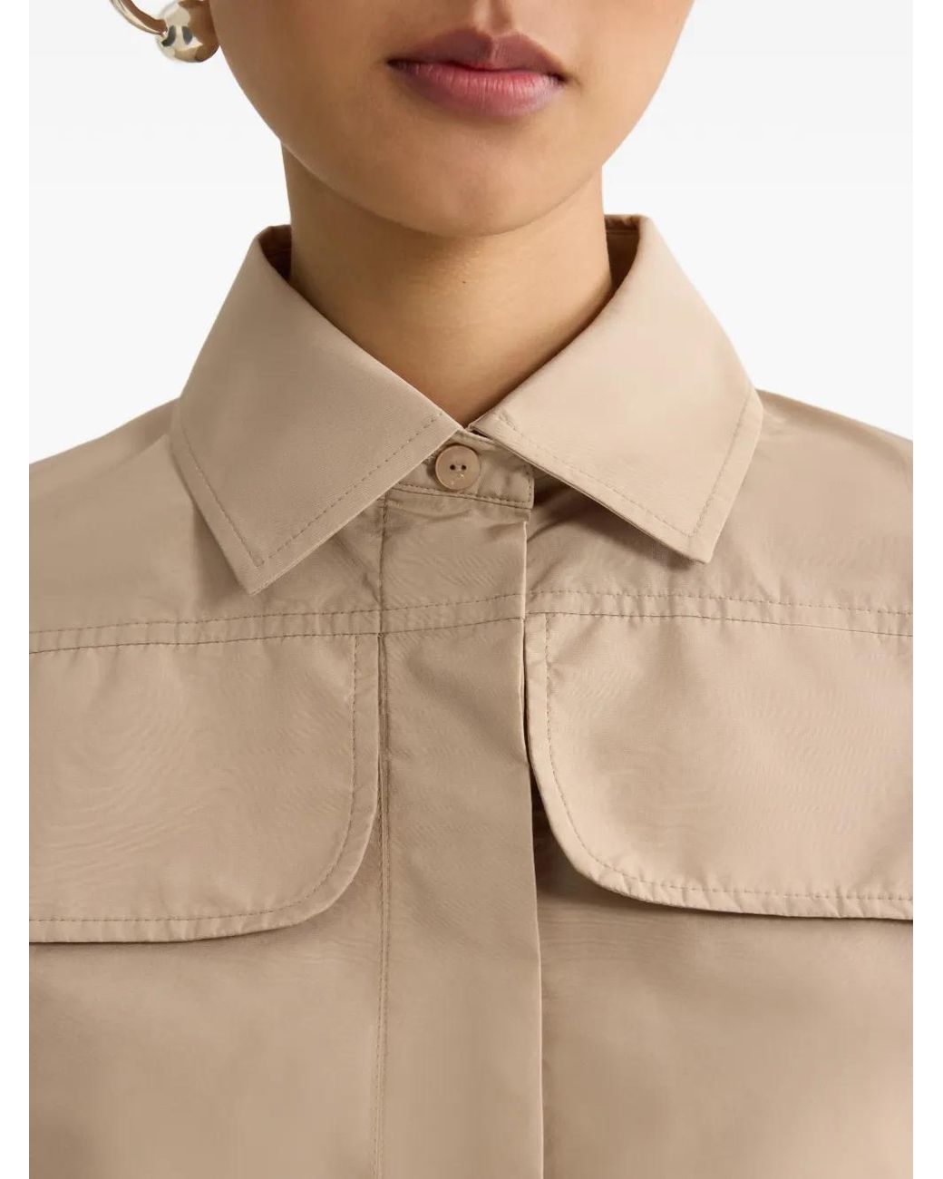 Patou Natural Cropped Shirt