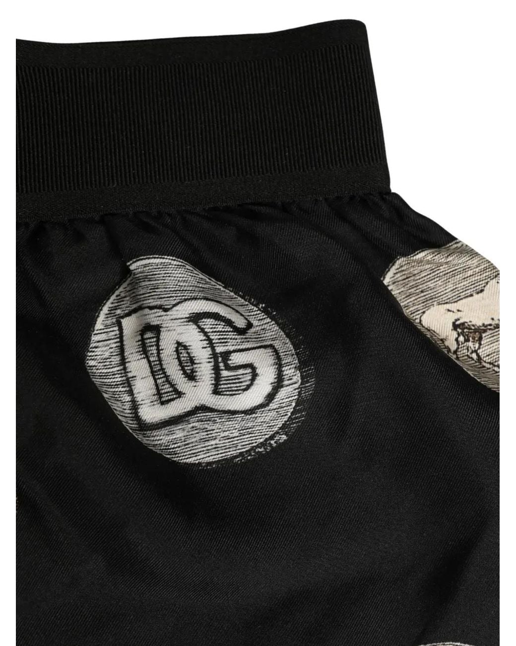 Dolce & Gabbana Black Ancient Coin Print Boxer Shorts Underwear for men