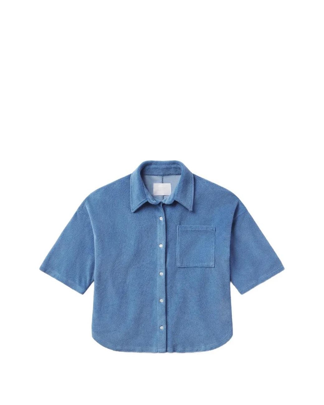 Citizens of Humanity Blue Francis Short-Sleeve Shirt