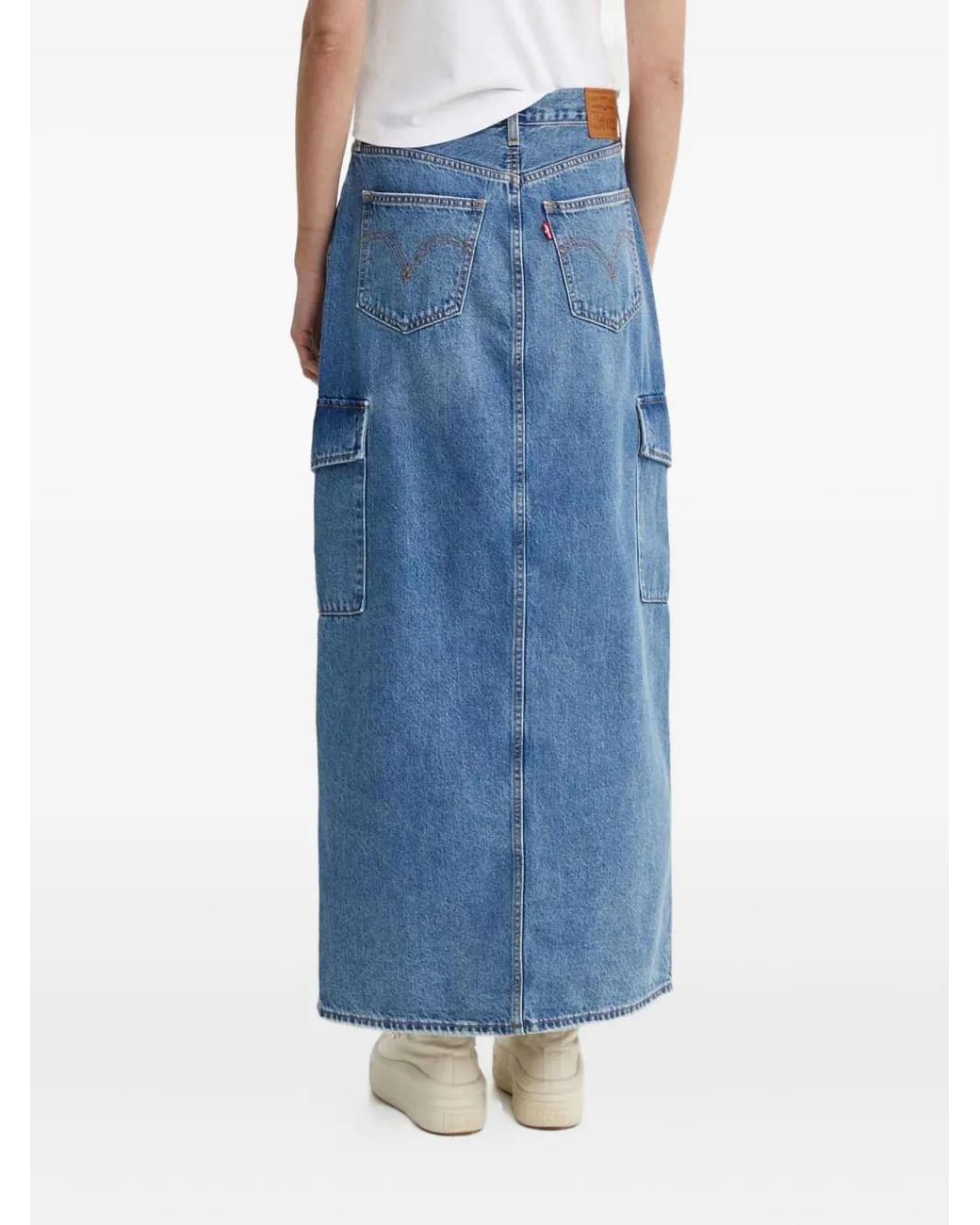 Levi's Blue Cargo Pocket Skirt