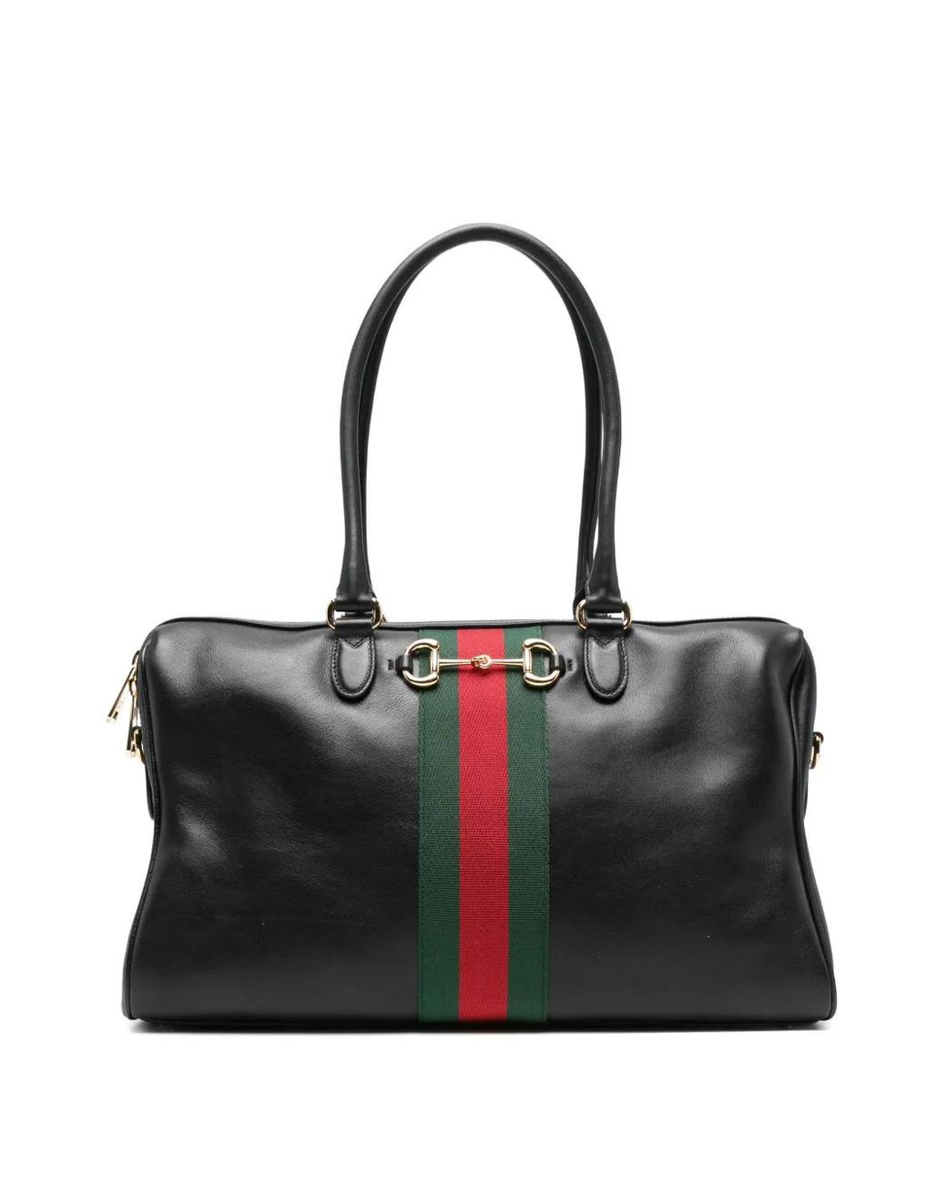 Gucci Black Borsetto Large Boston Bag