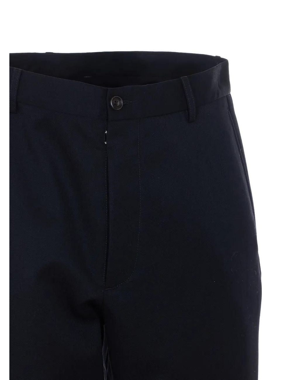 MM6 by Maison Margiela Blue Zip Loose Shorts for men