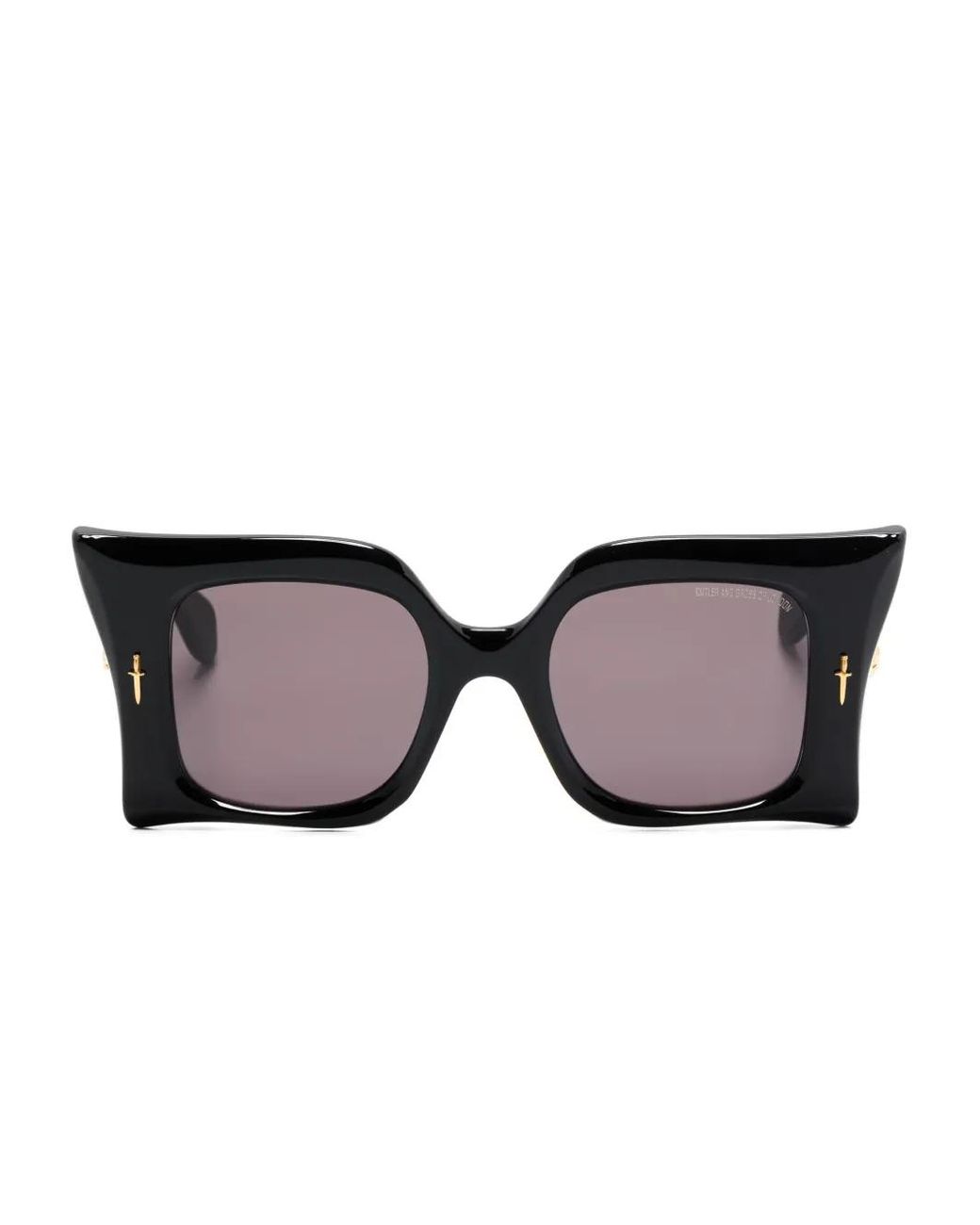 Cutler & Gross Black Medusa Sunglasses