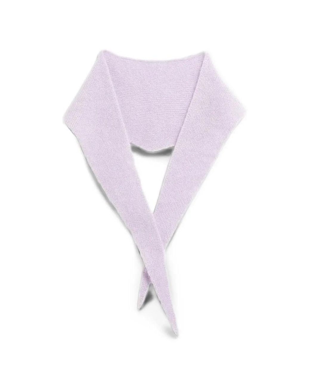 ARMEDANGELS Purple Fine-Knit Scarf