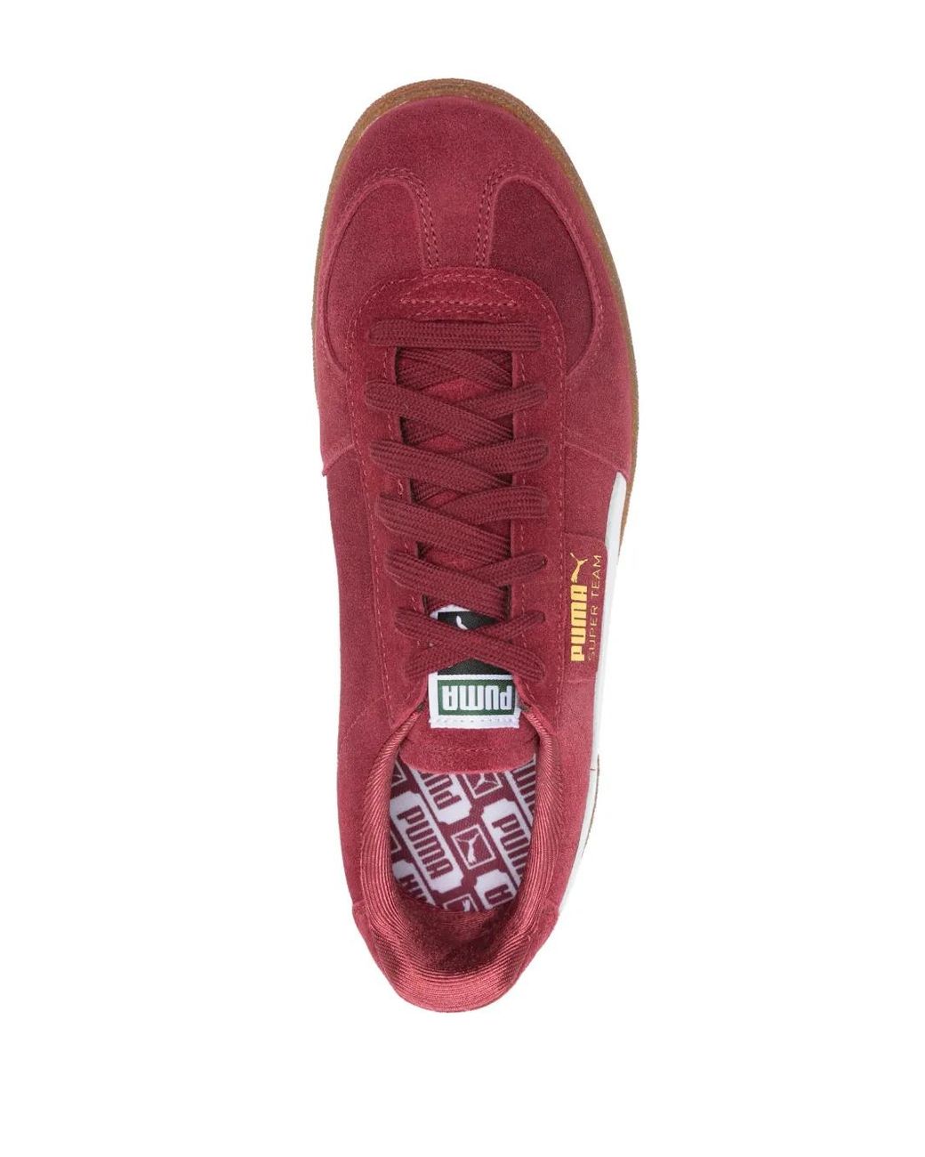 PUMA Red Super Team Suede Shoes for men