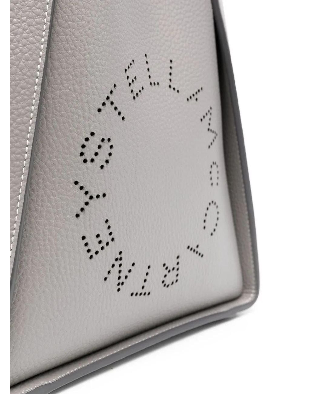 Stella McCartney Gray Stella Logo Mini Crossbody Bag