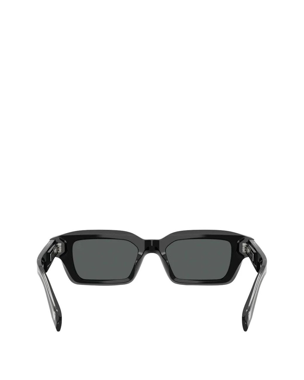 Brunello Cucinelli Black Rectangle-Frame Sunglasses