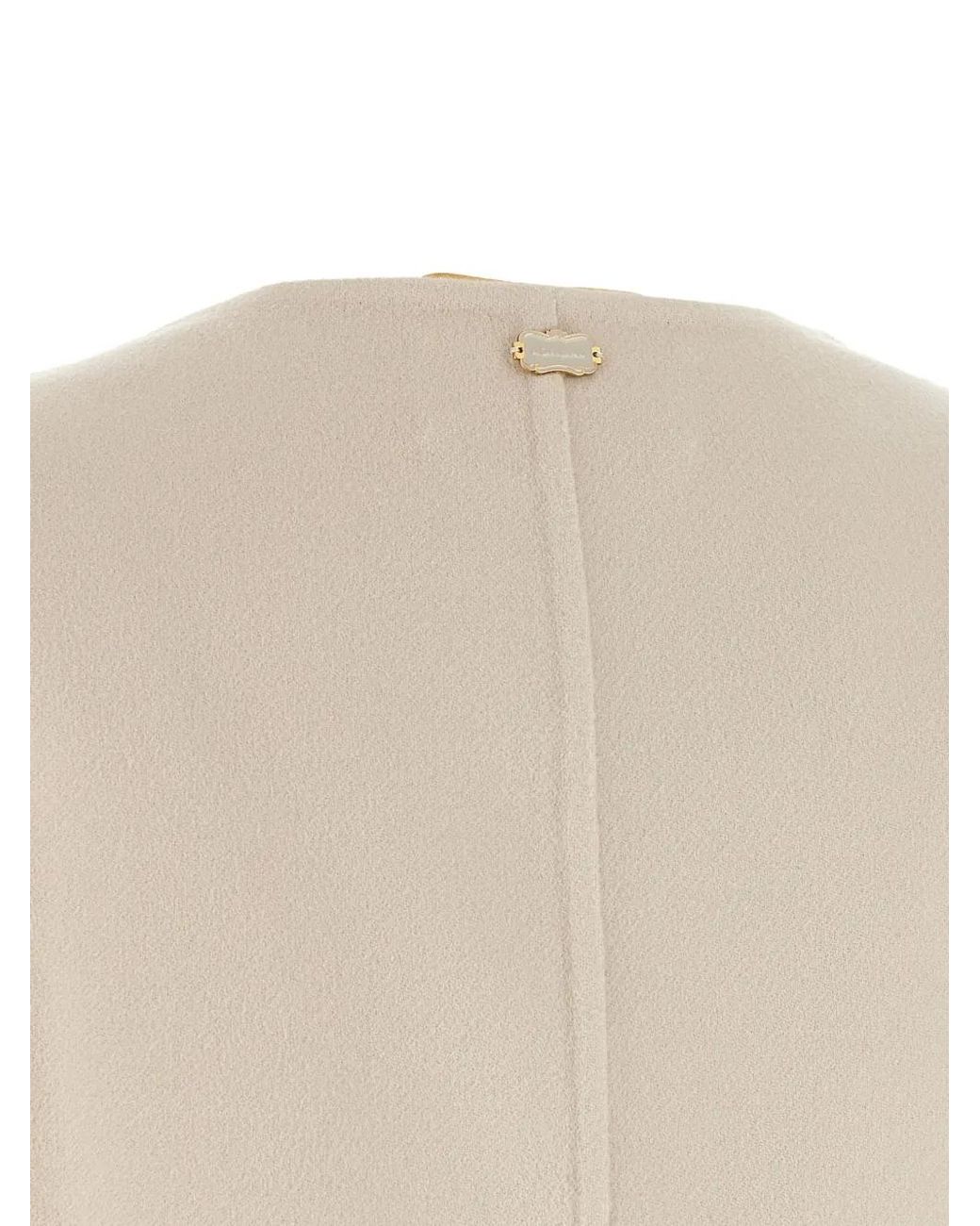 Agnona Natural Belted Cashmere Vest