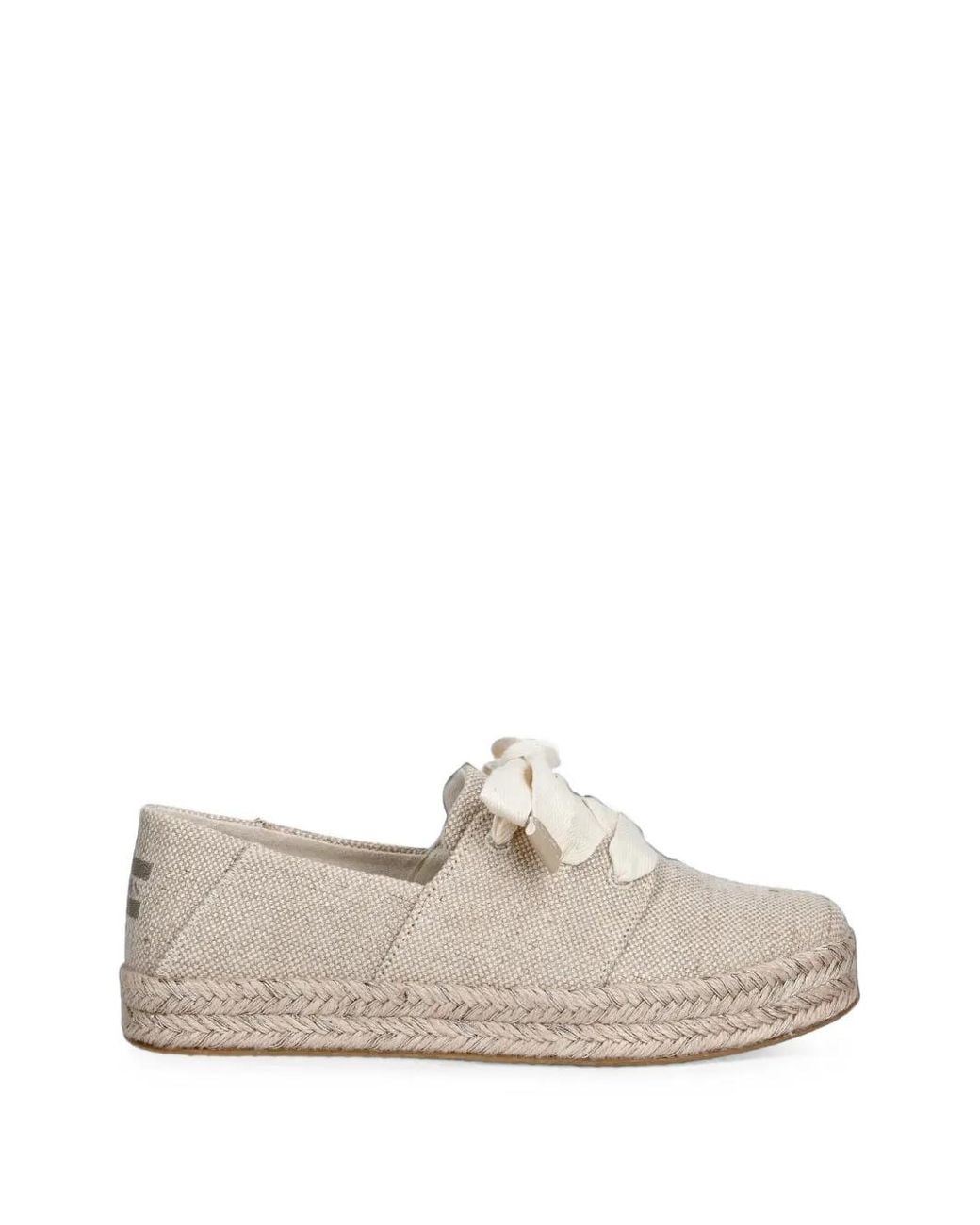 TOMS White Carolina Lace-Up Espadrilles