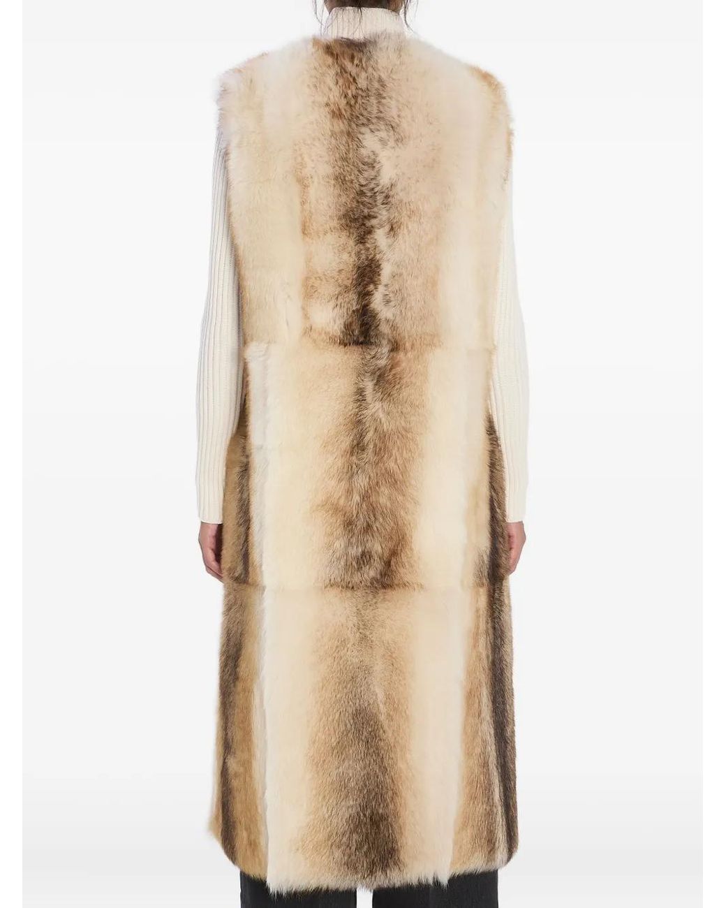 Yves Salomon Natural Lamb Fur Vest