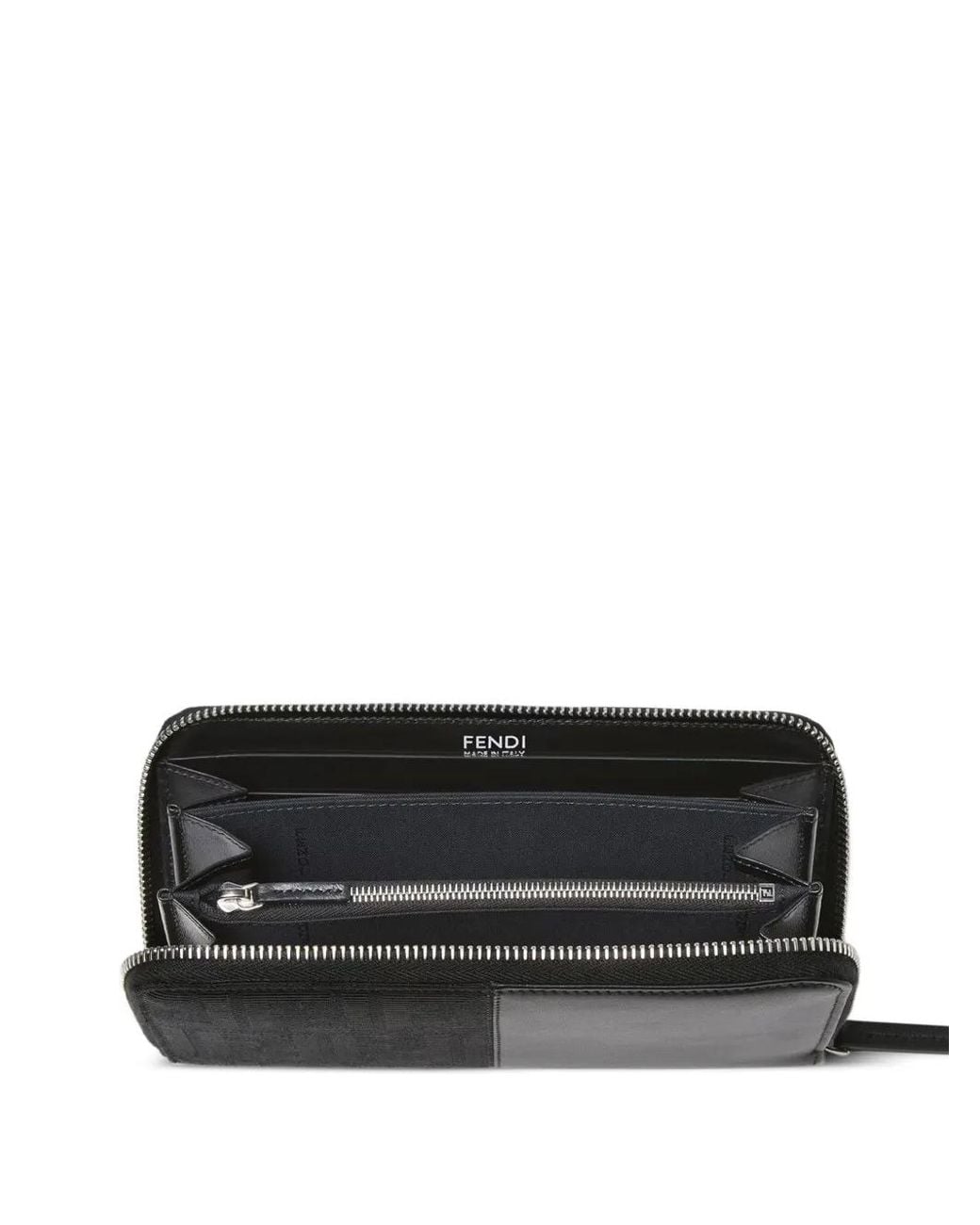 Fendi Black Portafoglio Zip Around Grace for men
