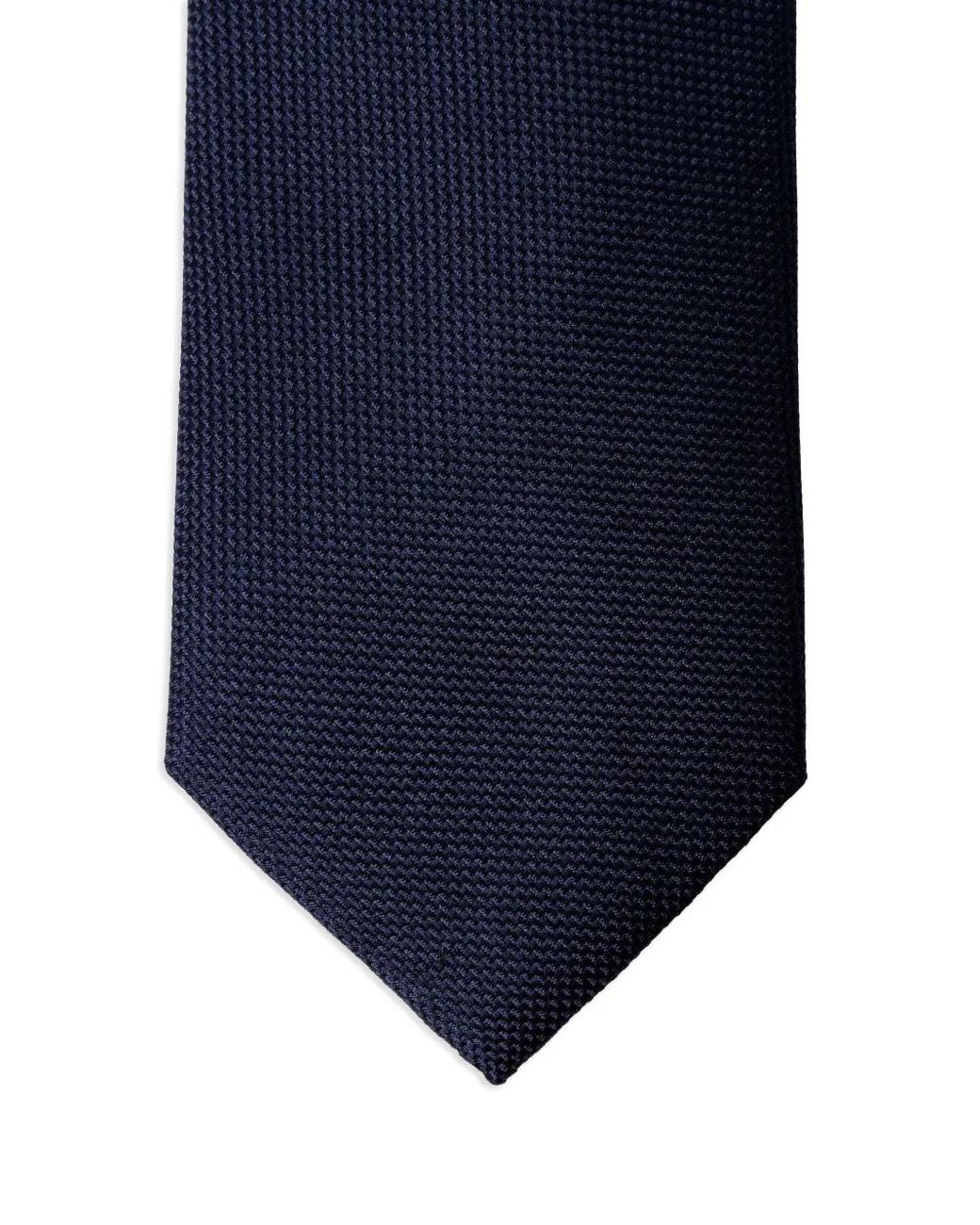 Hackett Blue Solid Twill Tie for men