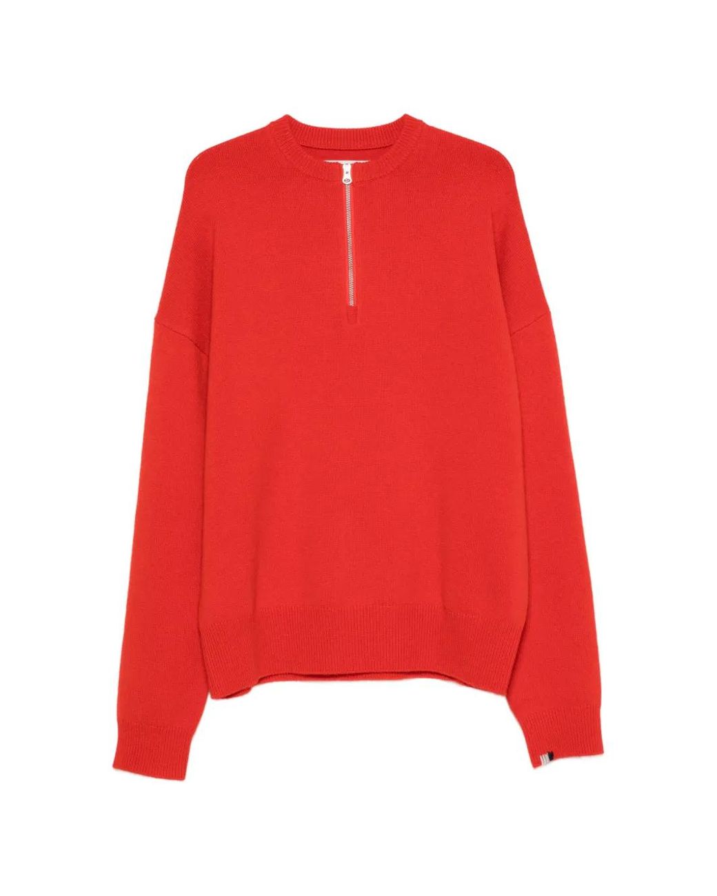 Extreme Cashmere Red Like Quarter-Zip Sweater