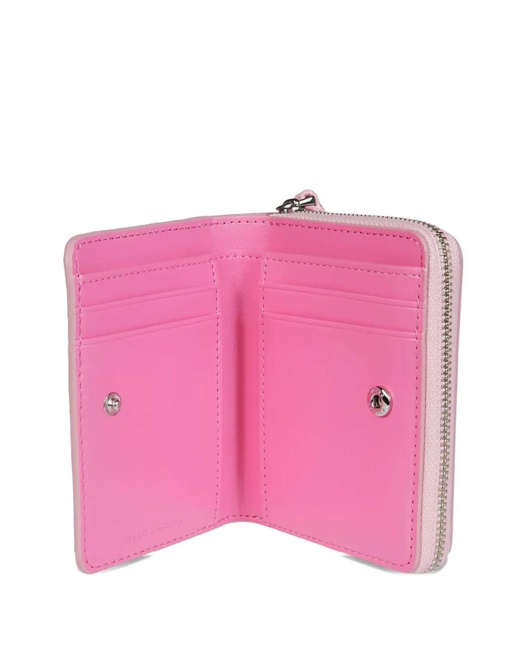 Marc Jacobs Pink The Leather Mini Compact Wallet