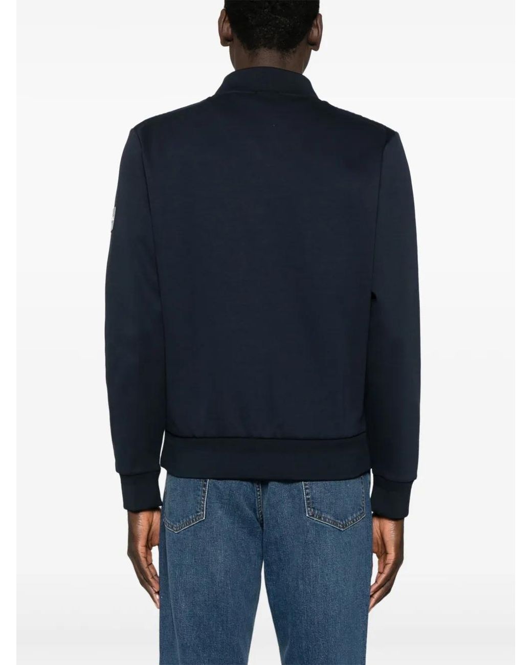 Veste Bomber À Patch Logo Boss pour homme en coloris Blue