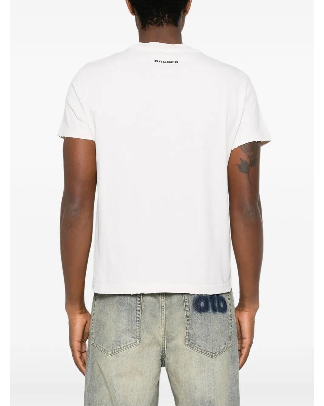 DAGGER T-Shirt Met Print in het White voor heren