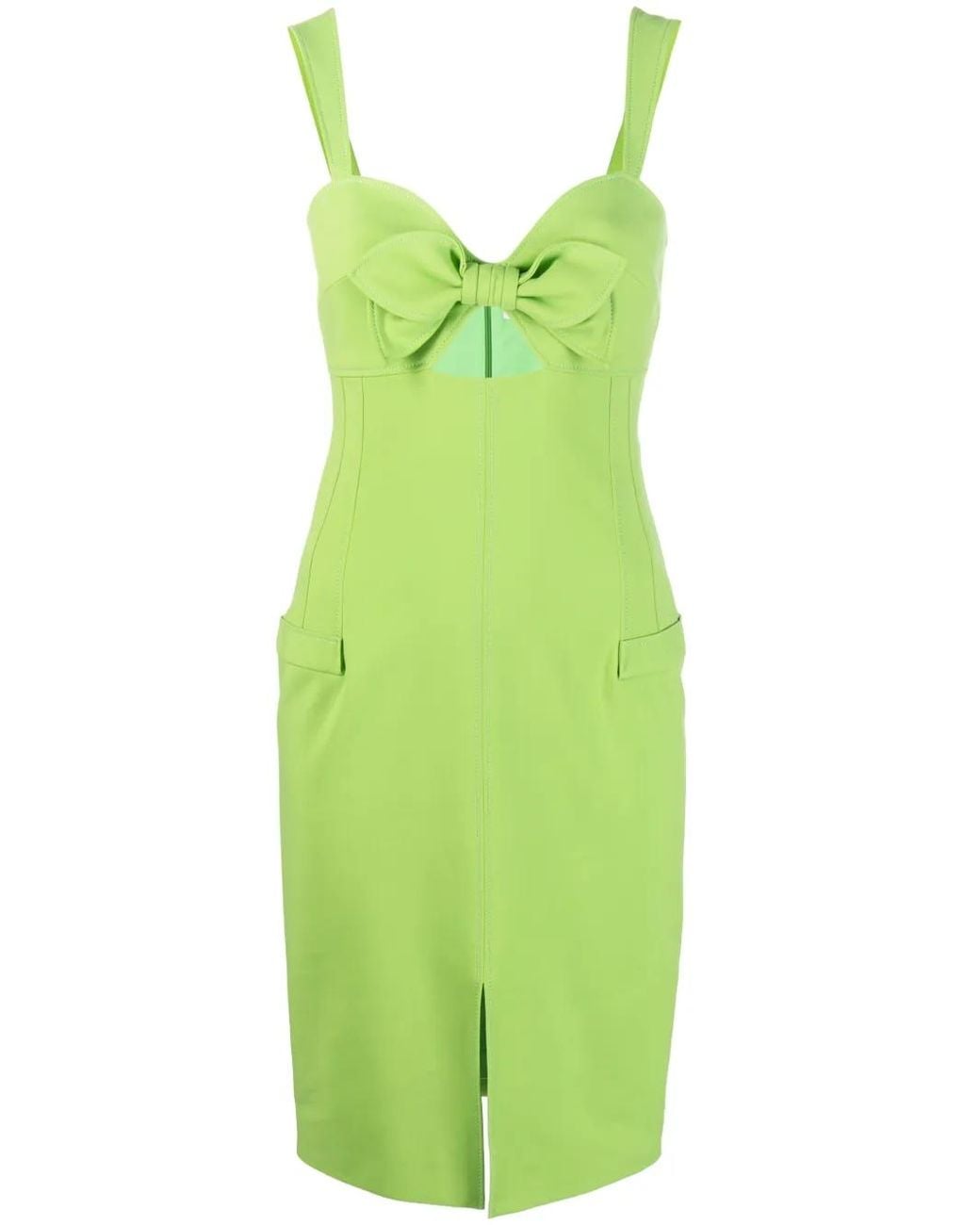 Genny Green Cut-Out Sheath Dress