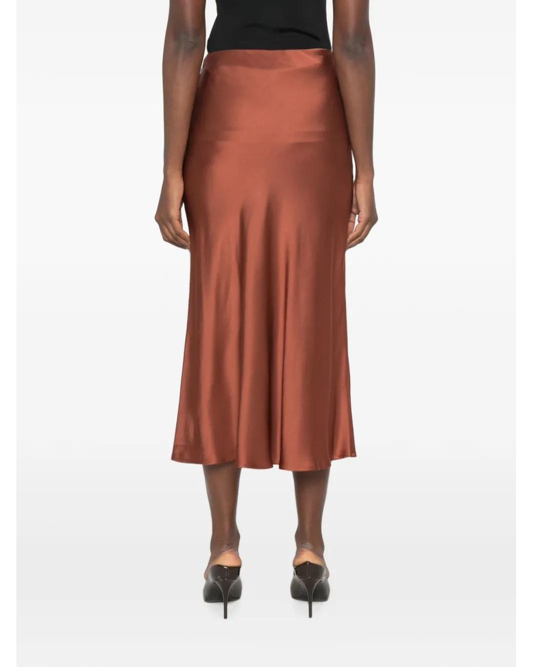 Ottod'Ame Chiara Midi-Rok in het Brown