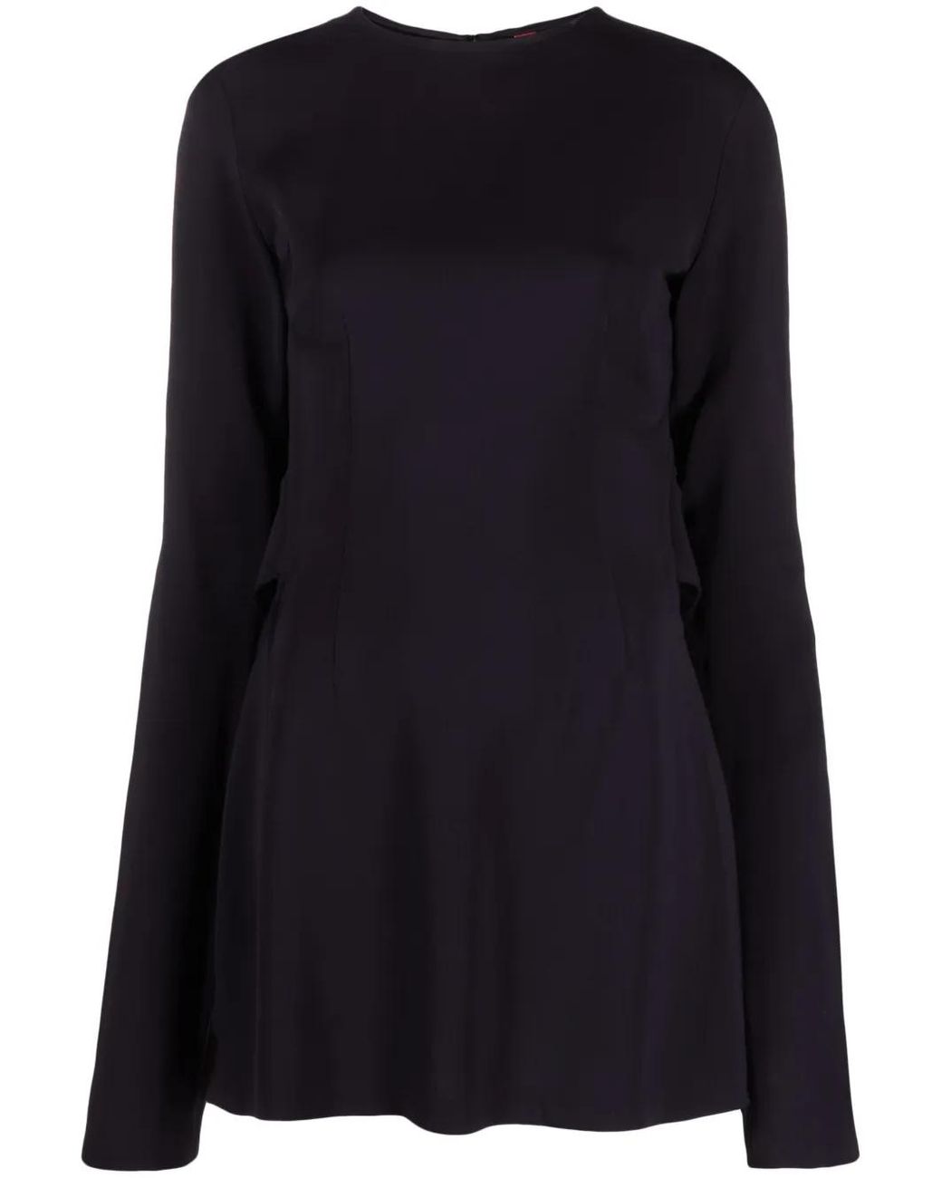 032c Black 'Kicked Back' Structured Short Dress