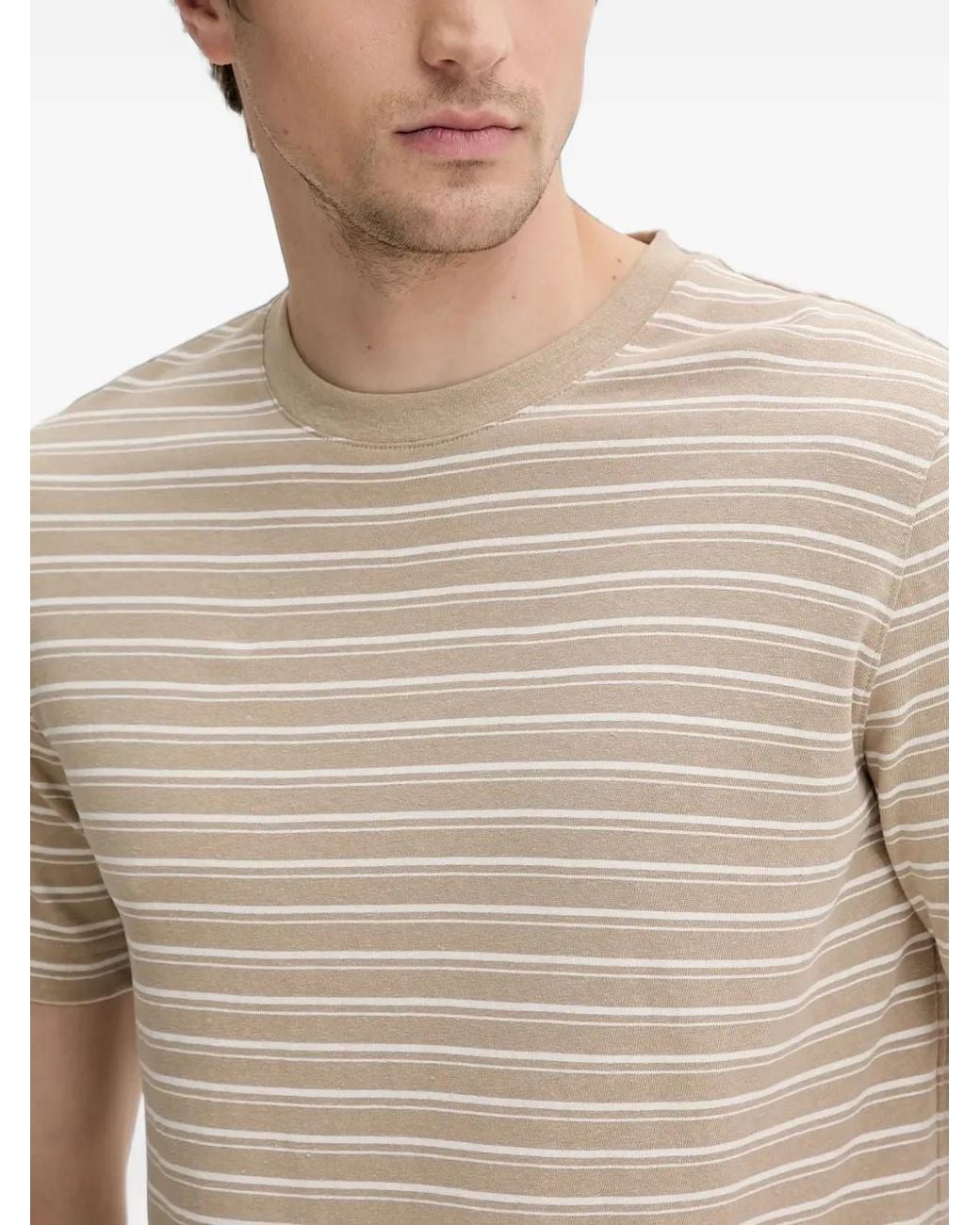 Marc O' Polo Gray Striped T-Shirt for men