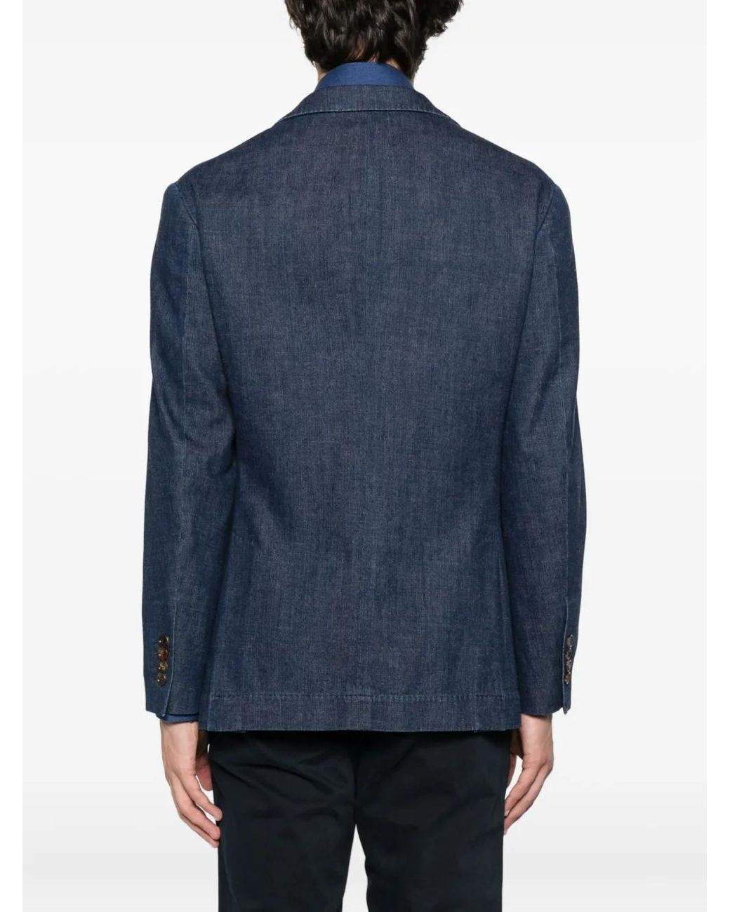 Brunello Cucinelli Blue 3 Buttons Jacket for men