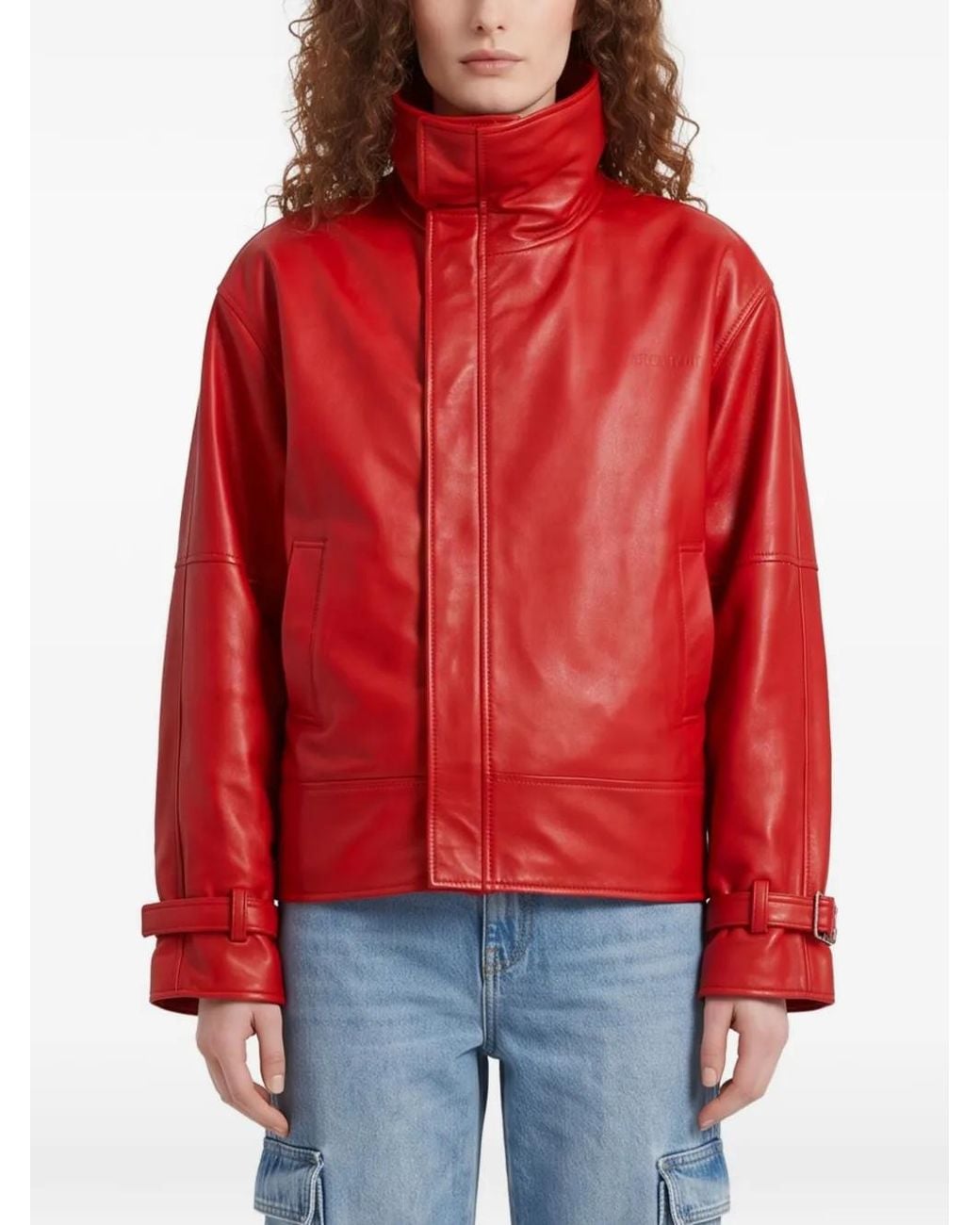 Balenciaga Red Round Bomber