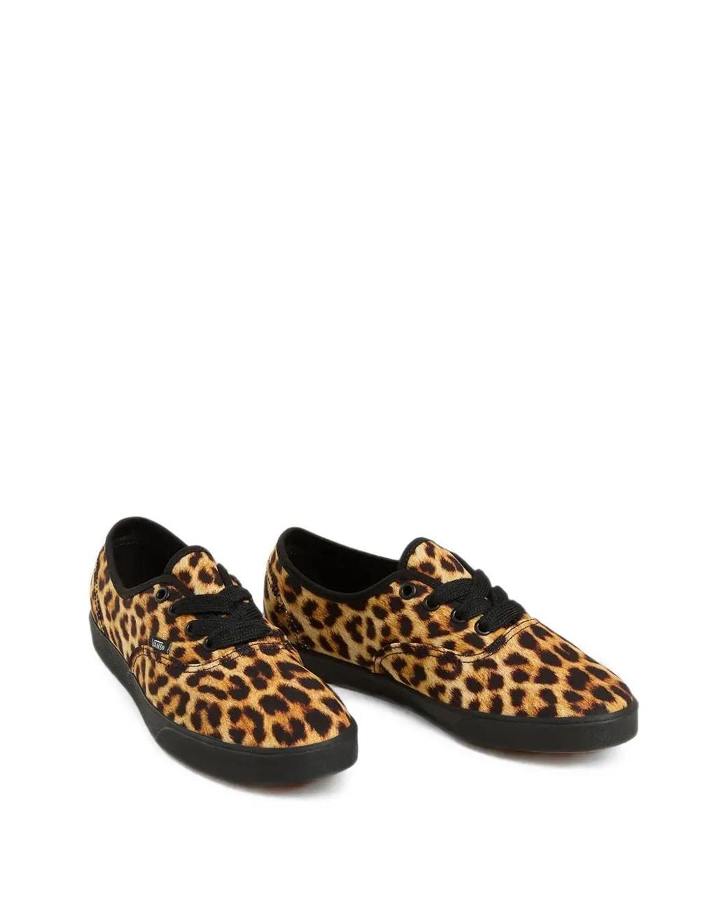 Vans Brown Authentic Lowpro Leopard-Print Sneakers