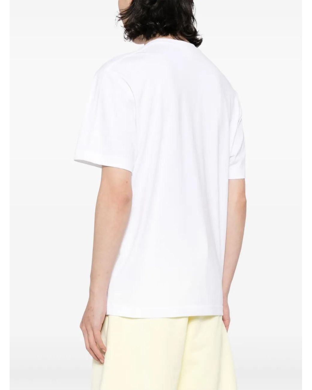 Lacoste Blue Logo-Print Cotton T-Shirt for men