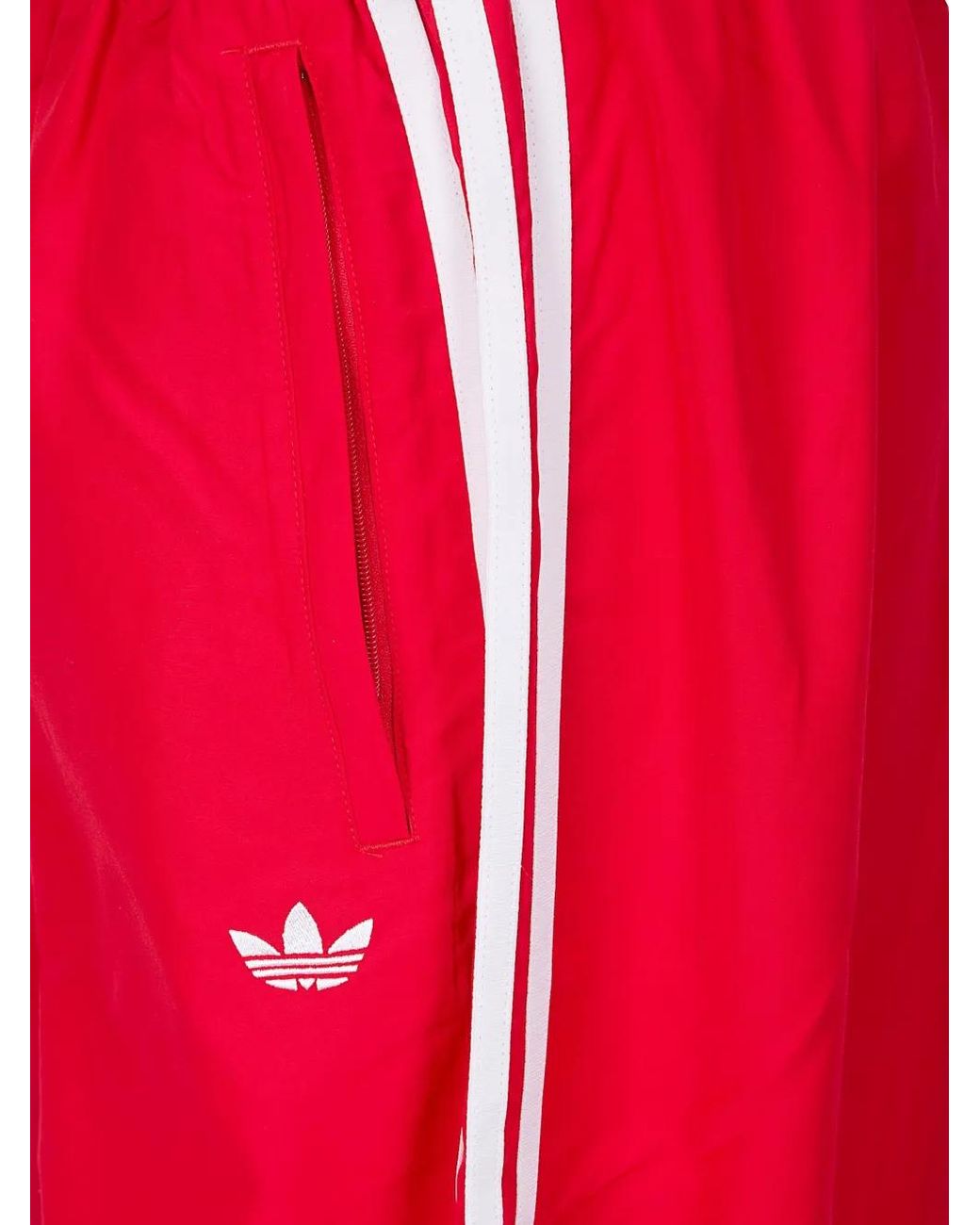 Adidas Red Firebird Adilenium Side-Stripe Track Pants