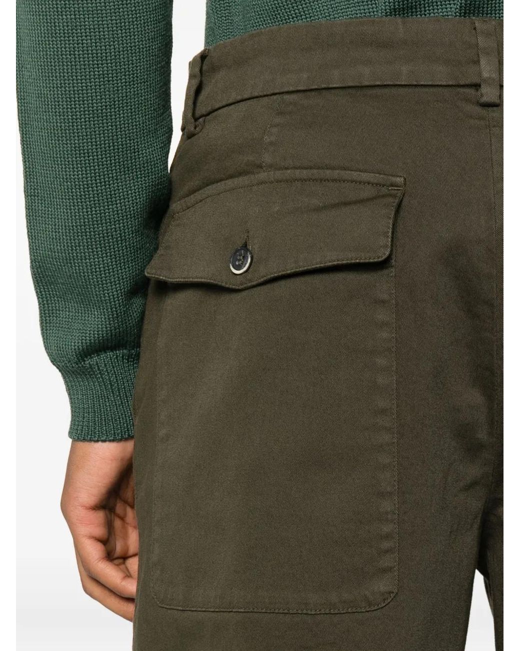 Barena Hose Mit Geknöpftem Hosenschlitz in Green für Herren