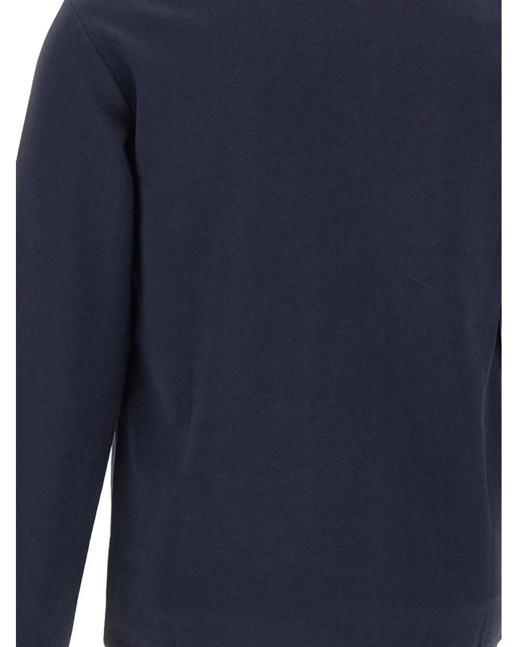 EA7 Blue Core Identity Tonal-Logo Sweatshirt for men