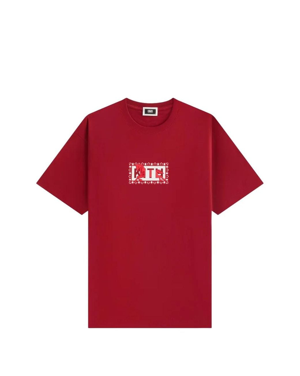 Kith Red Treats Year Horse Graphic T-Shirt for men