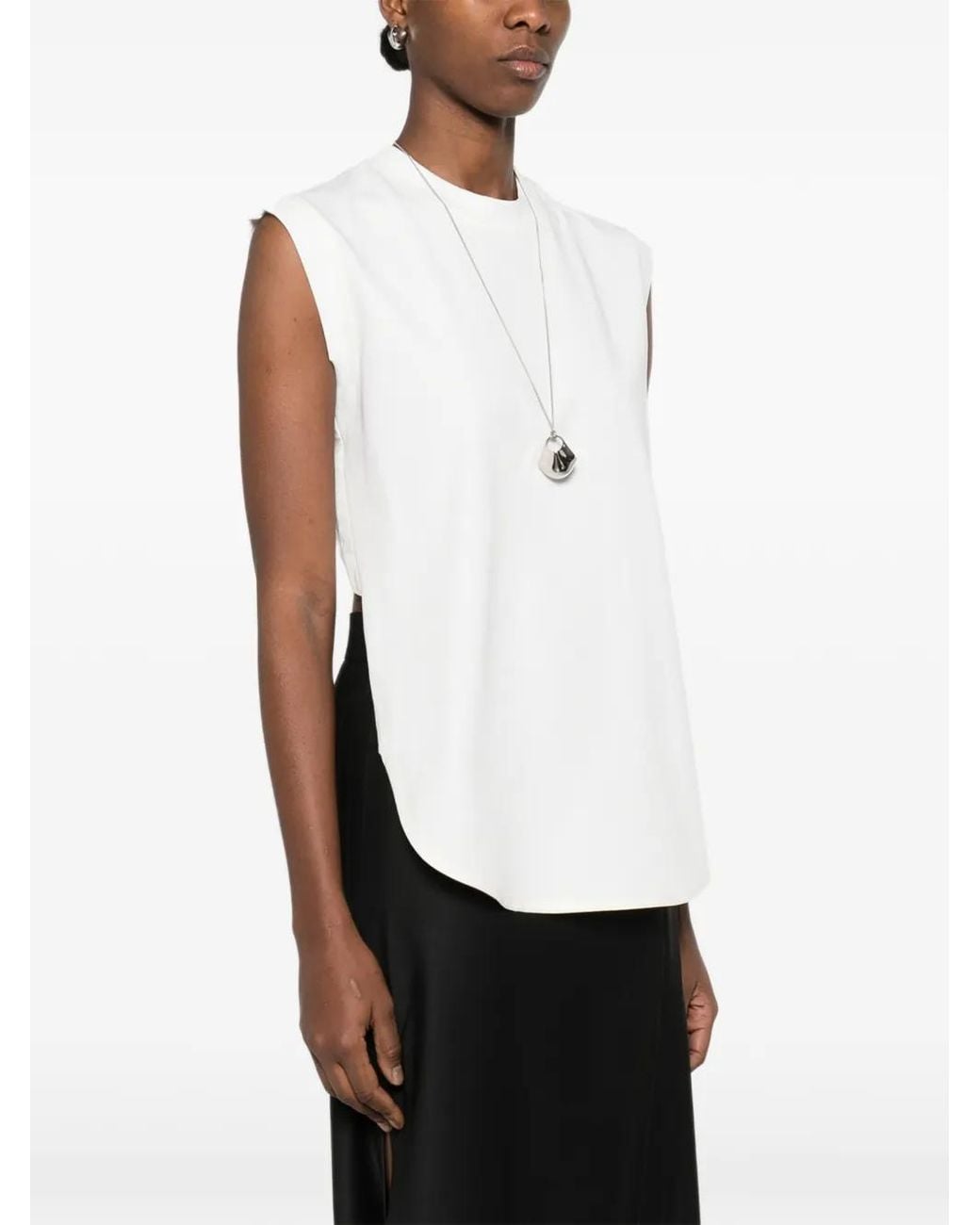Litkovskaya White Sleeveless Tank Top