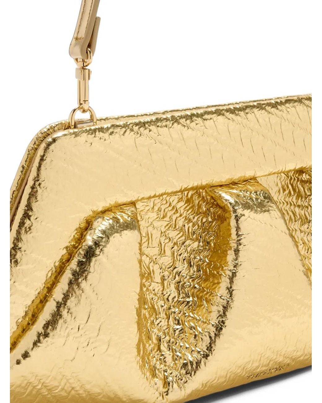THEMOIRÈ Metallic Bios Laminated Hemp Shoulder Bag