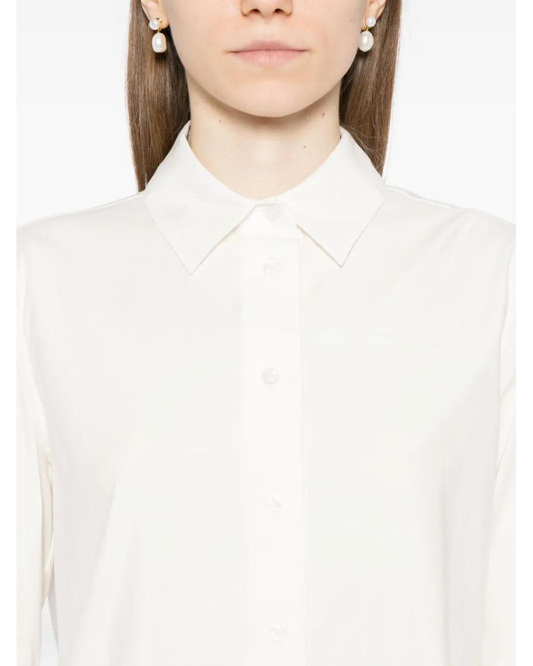 Reformation White Alfie Shirt