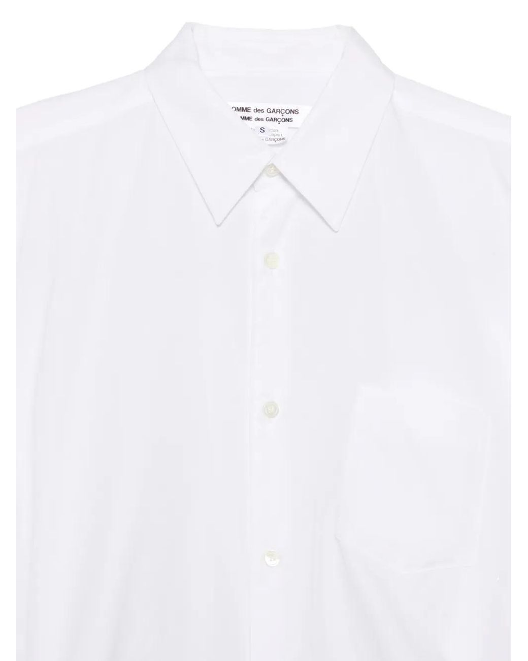 Comme des Garçons White Chemise À Poche Plaquée