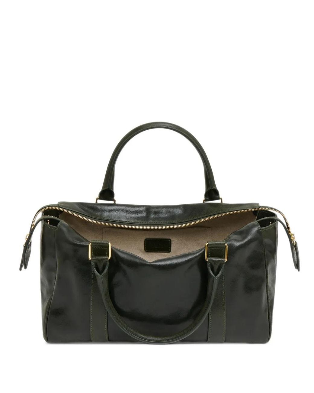 Mansur Gavriel Black Onda Leather Satchel Bag