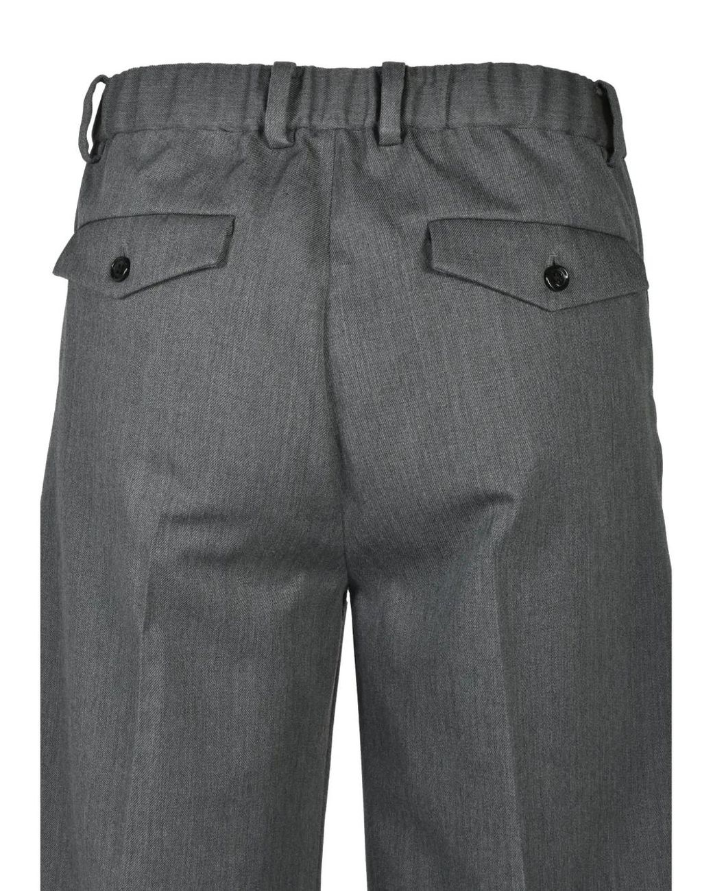 CEDARWOOD Gray Cities' Club Wide-Leg Wool Trousers for men