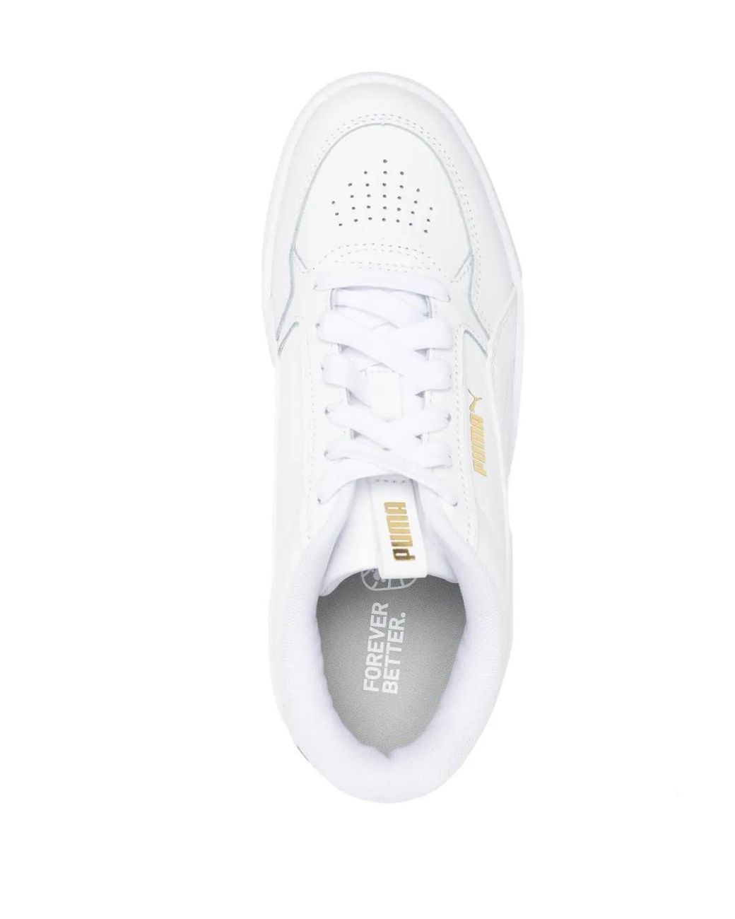 PUMA White Karmen Rebelle Perforated Sneakers