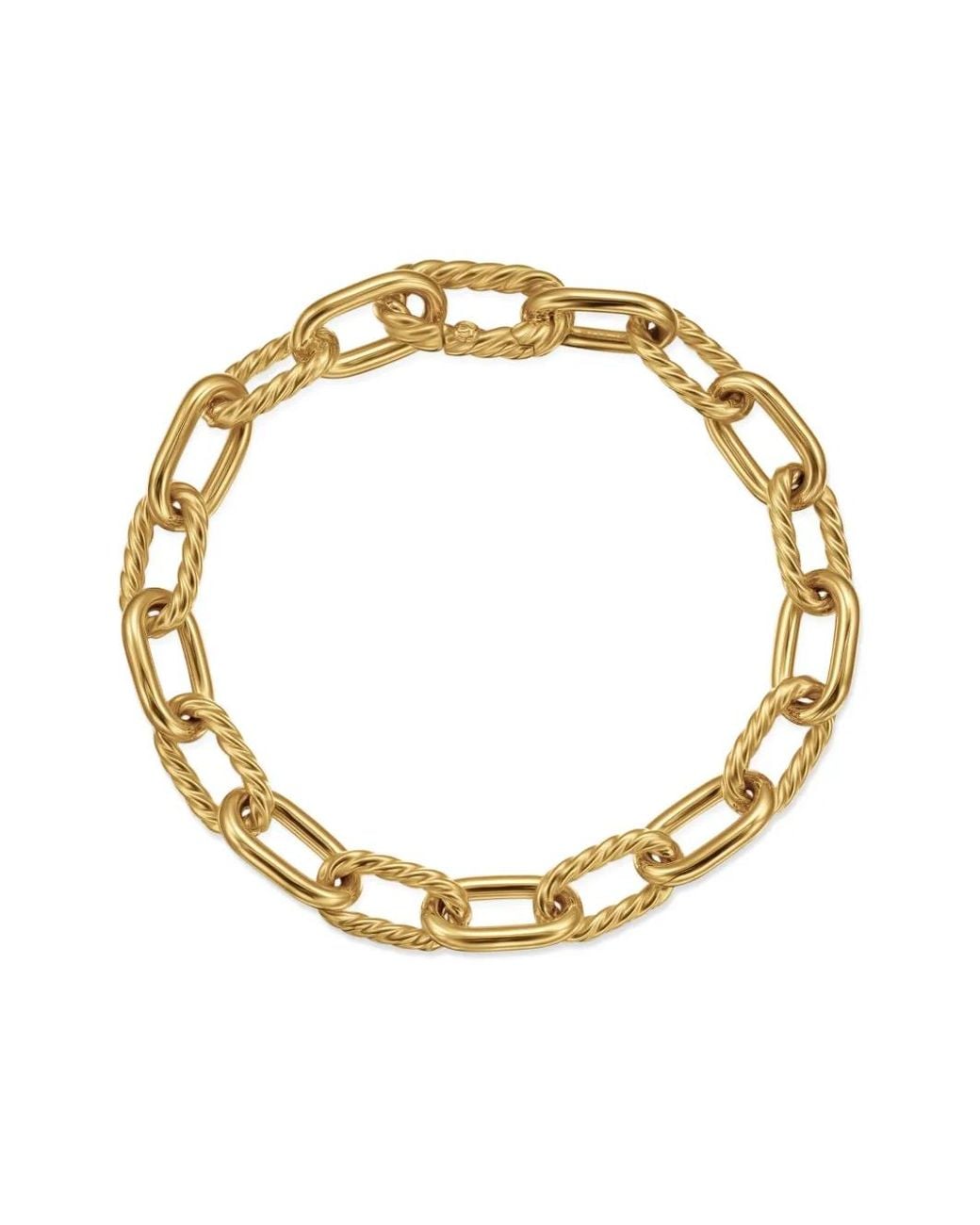 David Yurman Metallic 18Kt Dy Madison Chain Bracelet (8.5Mm)