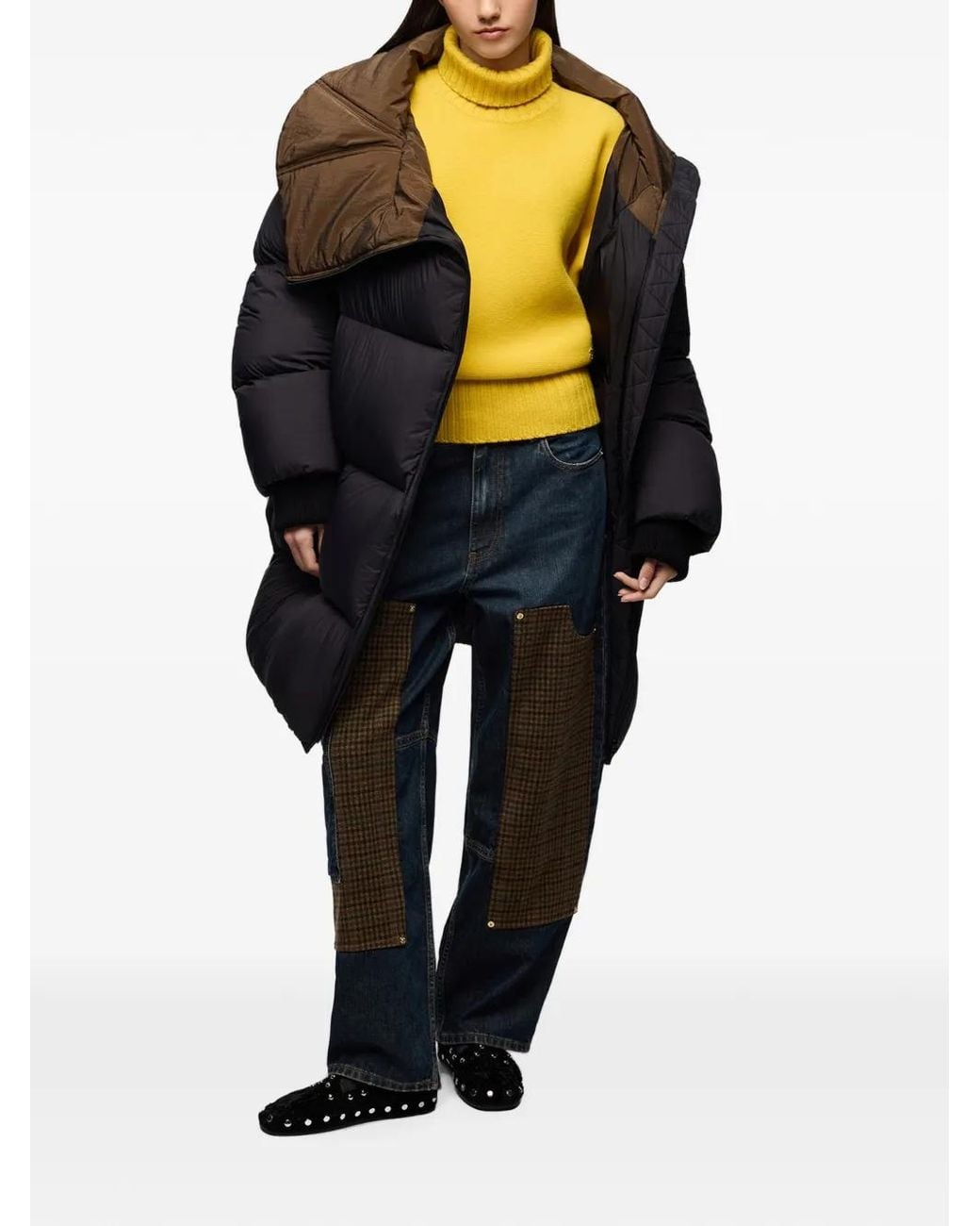 Ganni Blue Maxi Puffer