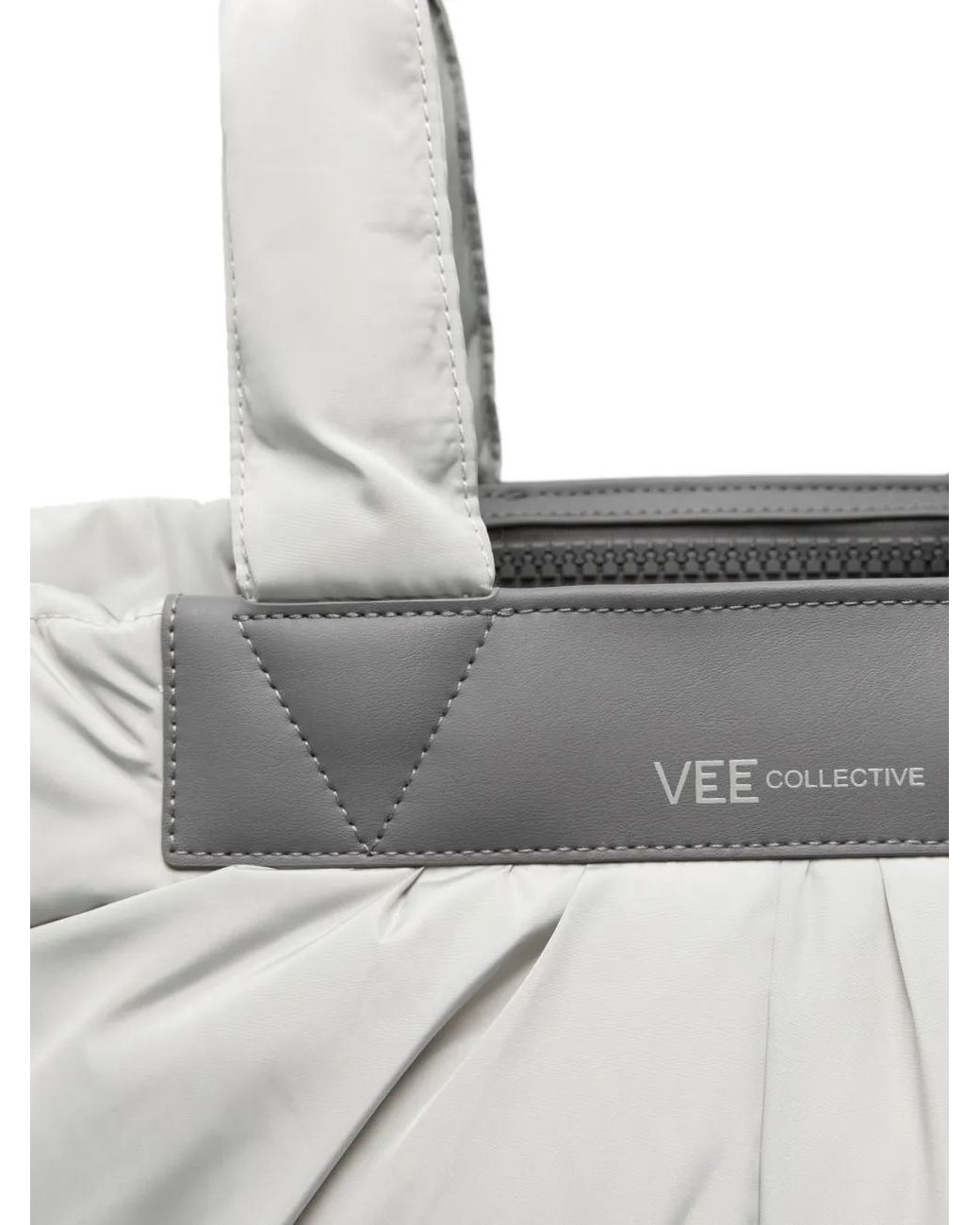 VEE COLLECTIVE White Medium Caba Tote Bag