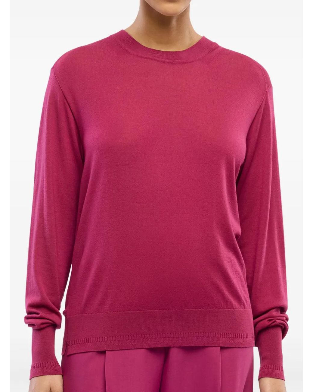 Another Tomorrow Pink Knitted Jumper
