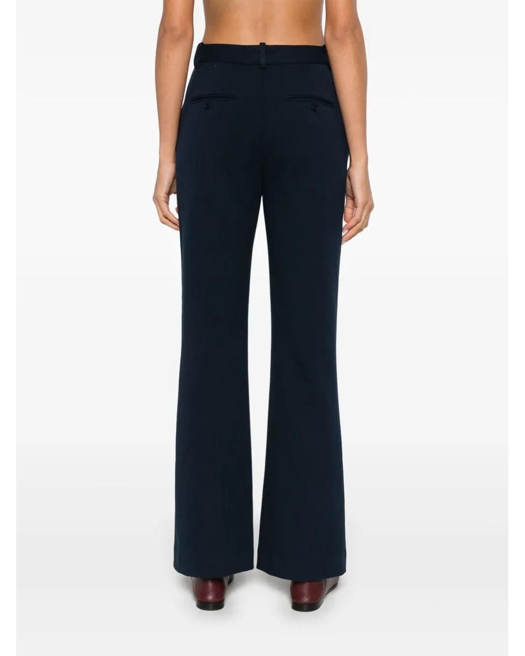 Circolo 1901 Blue Jersey Flared Trousers