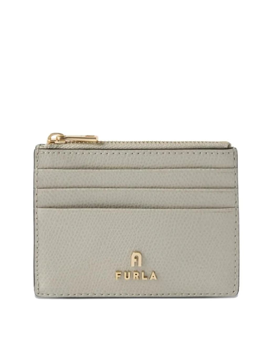 Furla Gray Camelia Card Case S